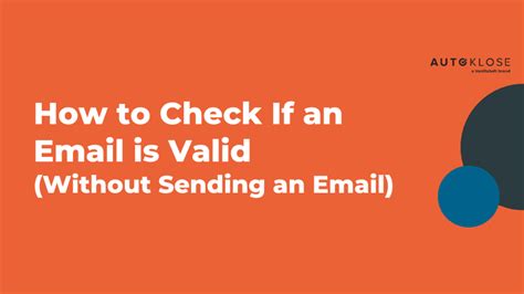 test if email is valid